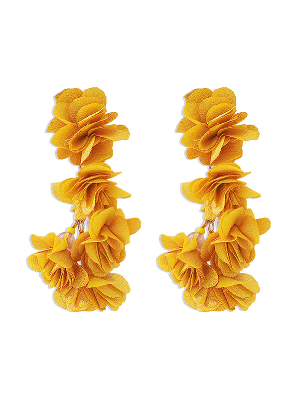 xakxx Flower Shape Drop Earrings Earrings Accessories