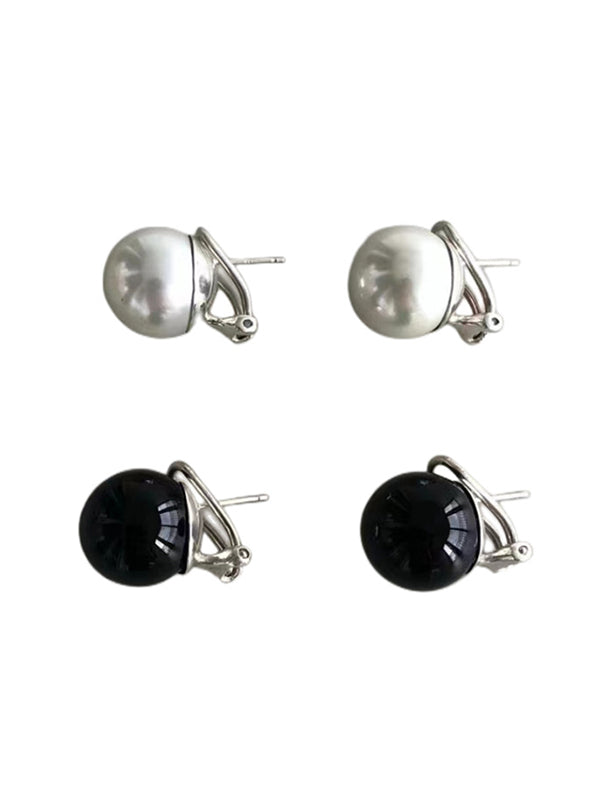 xakxx Geometric Imitation Pearl Earrings Accessories