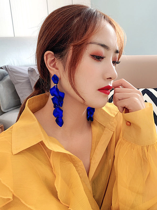 xakxx Stylish Tasseled Acrylic Earrings Accessories