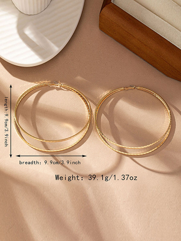xakxx Geometric Layered Earrings Accessories