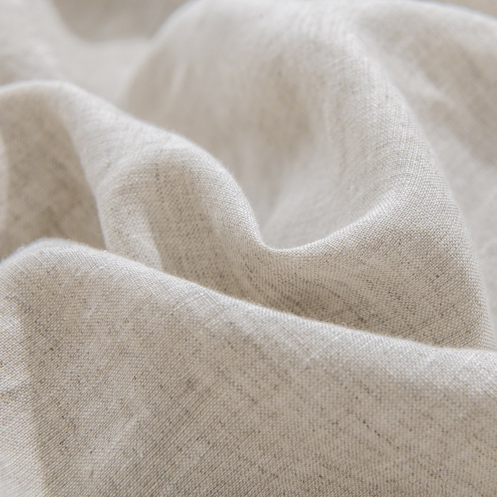 Washed French Linen Sheet Set (1 Flat Sheet, 1 Fitted Sheet & 1or2 Pillowcases) , 16" Deep Pocket, Breathable,Ultra Soft and Durable, All Season Comfortable, Machine Wash.