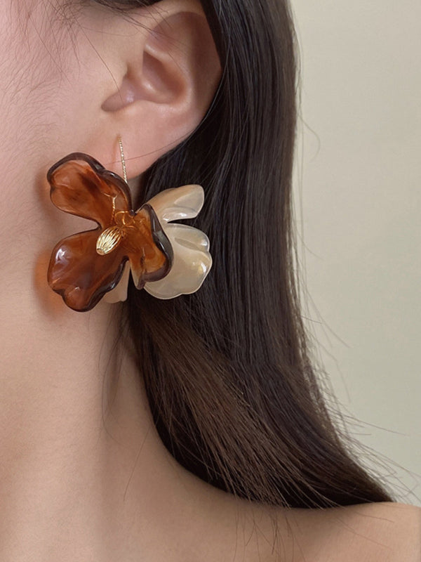 xakxx Flower Shape Eardrop Earrings Accessories