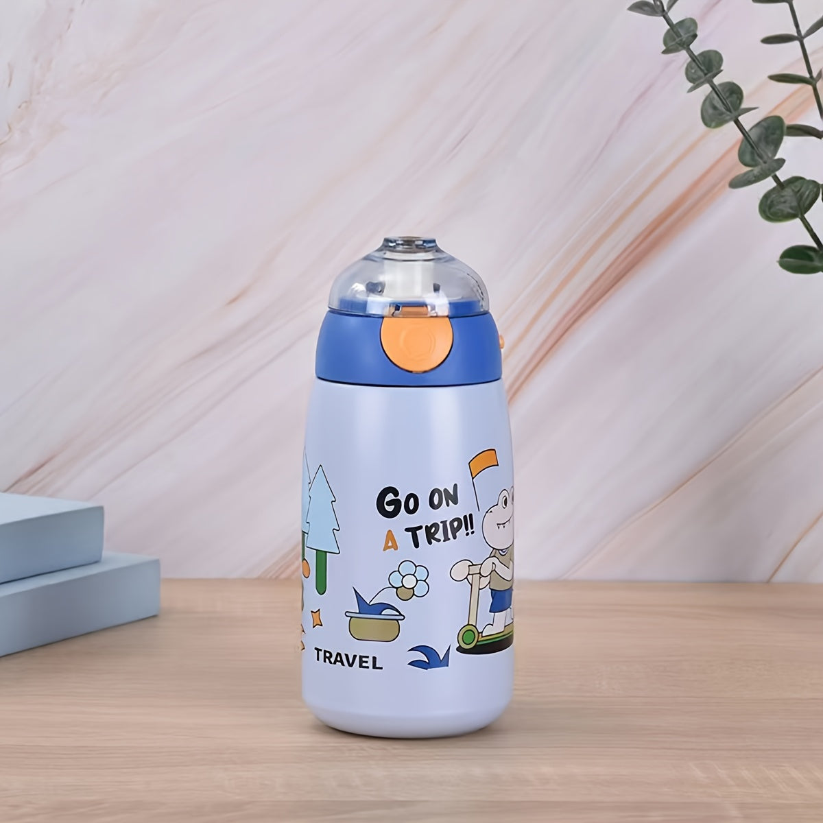 1pc Cartoon Vacuum Flask - Double-Walled Insulated 500ml Travel Thermal Cup for Hot and Cold Beverages - Adorable Cartoon Design, Perfect for Summer Winter Drinkware, and Makes a Thoughtful Gift