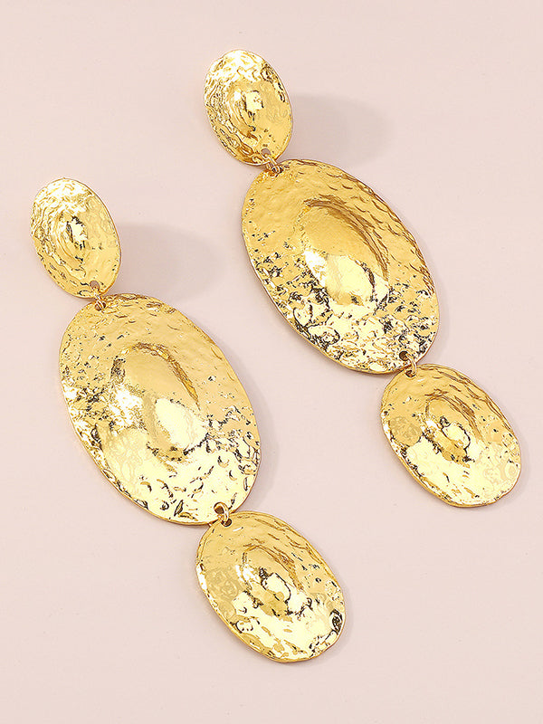 xakxx Geometric Solid Color Drop Earrings