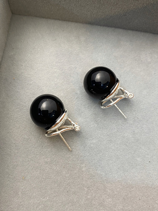 xakxx Geometric Imitation Pearl Earrings Accessories
