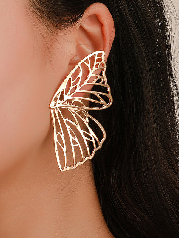 xakxx Butterfly Shape Hollow Earrings Accessories