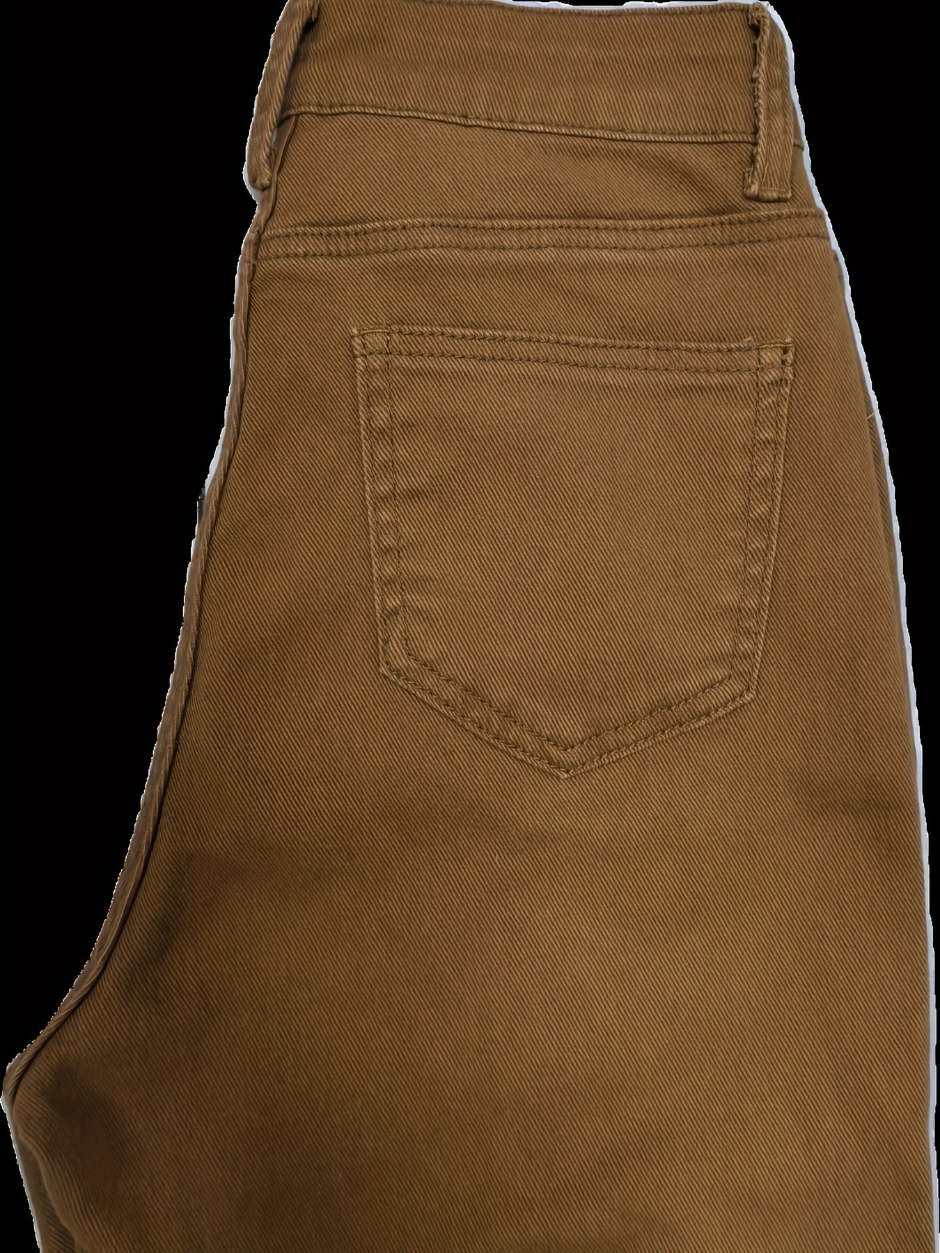 Womens Wide Leg Cropped Denim Pants - Soft Cotton, Slight Stretch, Mid-Rise, Raw Hem, Versatile Solid Color, Side-Stripe Detail, Zip Fly with Button Closure, Perfect for Spring, Summer, and Fall Seasons