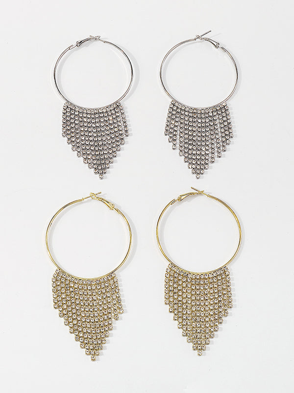 xakxx Geometric Tasseled Earrings Accessories