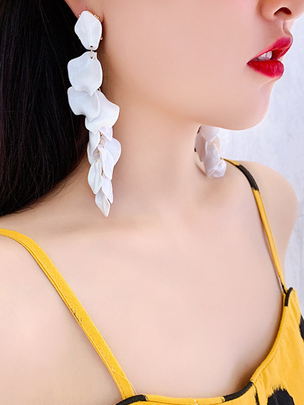 xakxx Stylish Tasseled Acrylic Earrings Accessories