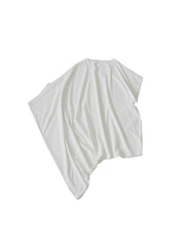 xakxx Batwing Sleeves Half Sleeves Solid Color Round-Neck T-Shirts Tops