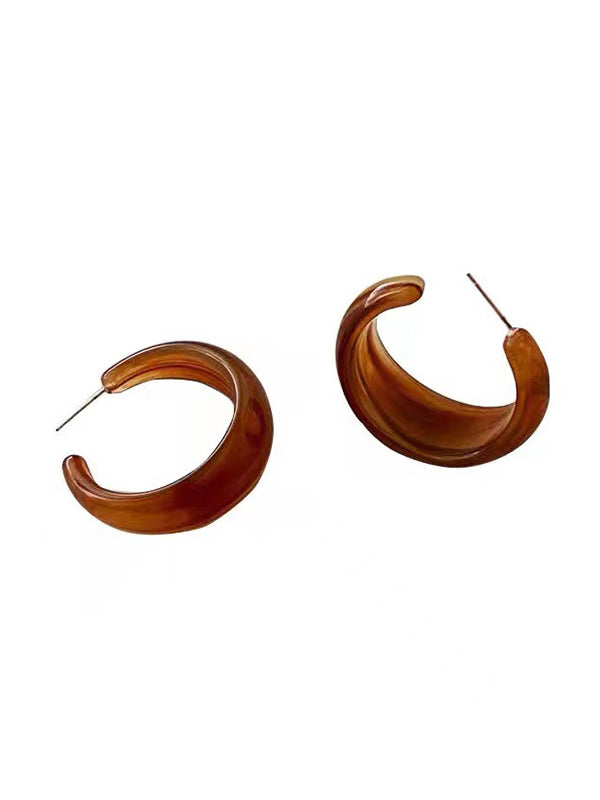 xakxx Vintage Geometric 6 Colors Acrylic Earring