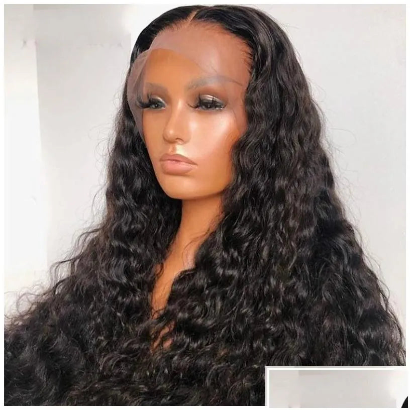Lace Wigs Loose Curl 250 Density 13X6 Front Human Hair 360 Frontal Wig Brazilian Remy Water Wave 30 Inch Fl You May Drop Delivery Pr Dhvyd