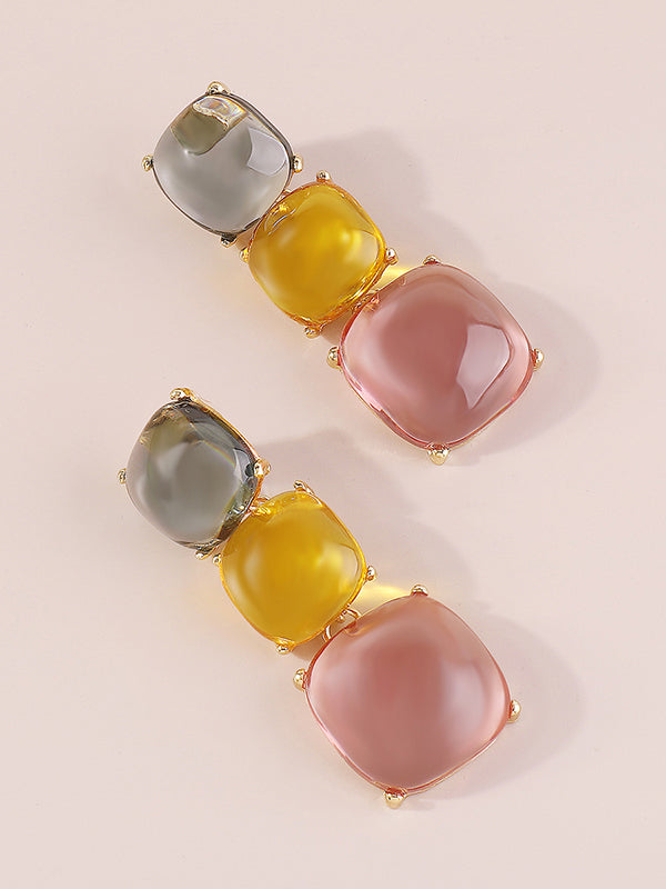 xakxx Geometric Drop Earrings Earrings Accessories