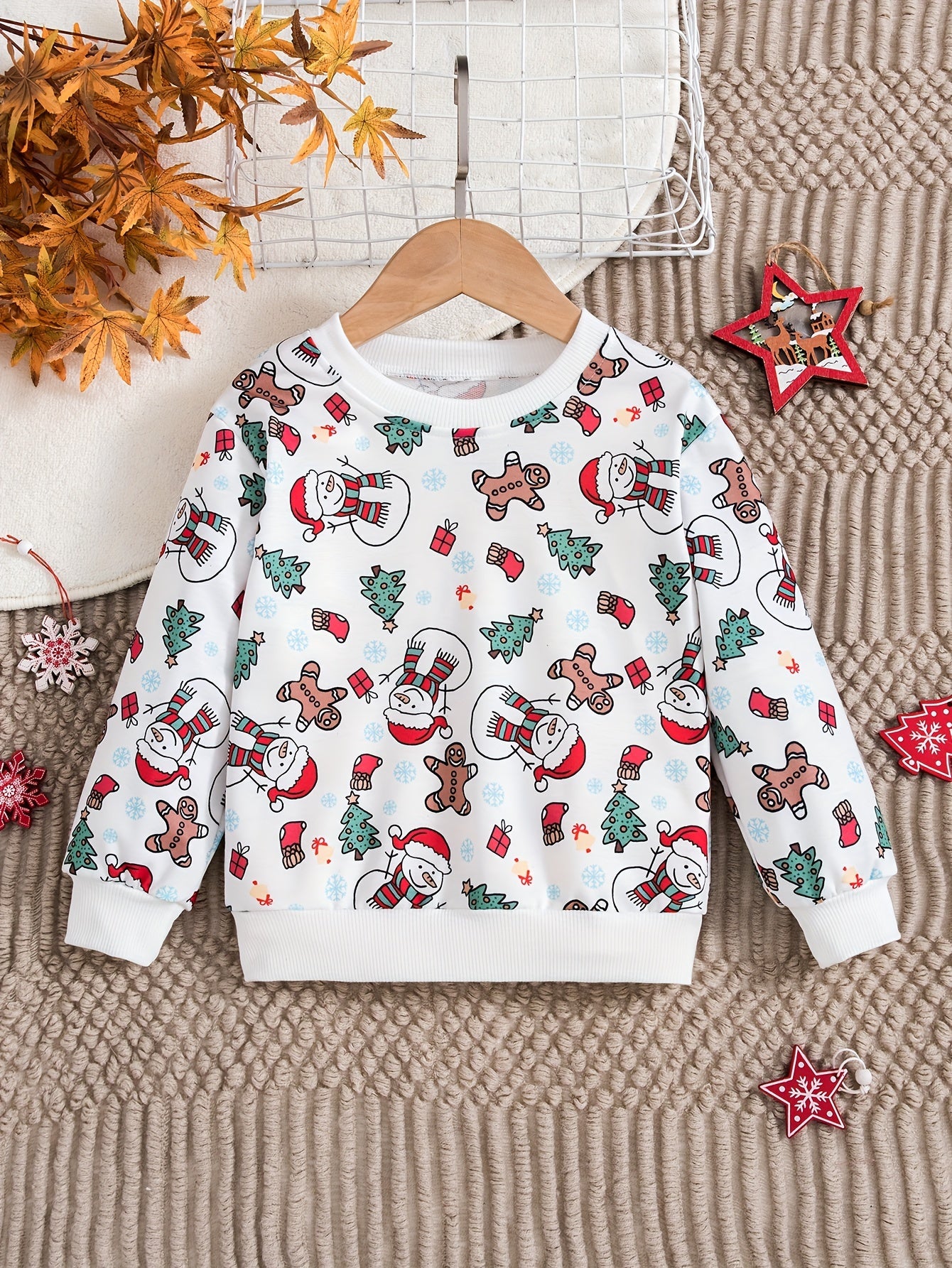 Adorable Cartoon Print Long Sleeve Pullover Sweatshirt for Toddler Girls - Soft, Cozy, and Casual Everyday Wear for Fall and Spring Seasons - Perfect for Little Princesses