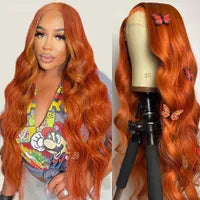 Brazilian Burgundy Red Colored Deep Wave Lace Frontal Wig HD Transparent lace front Wig Human Hair For Women Synthetic Lace Closure Wig