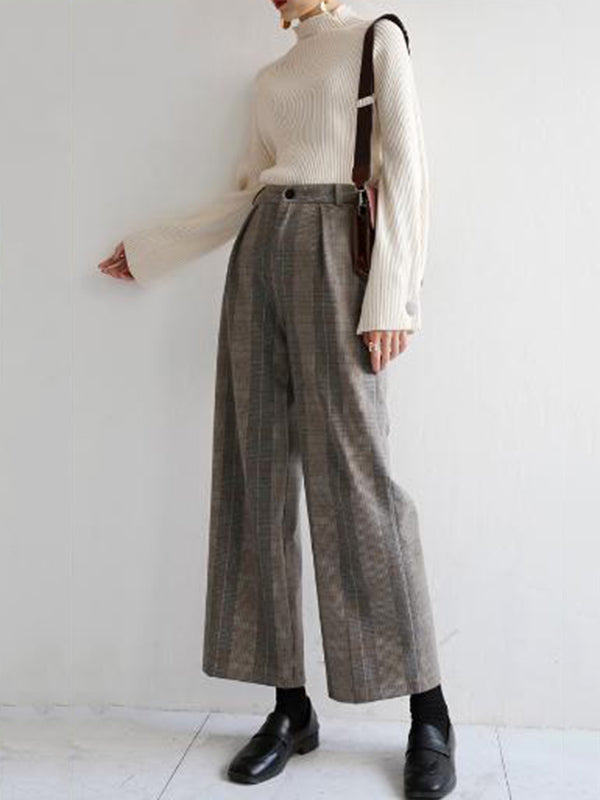 xakxx Simple Loose Solid Color High-Neck Sweater