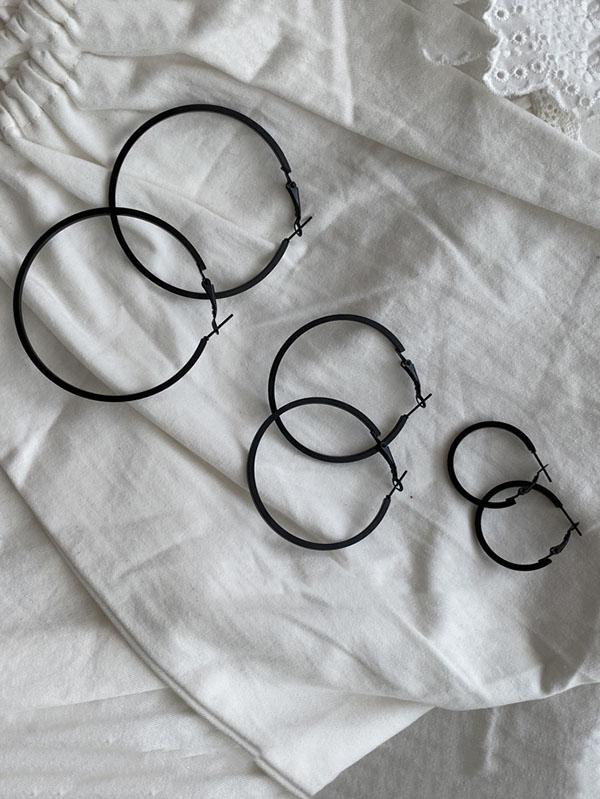 xakxx Original Solid Large Circle Earrings