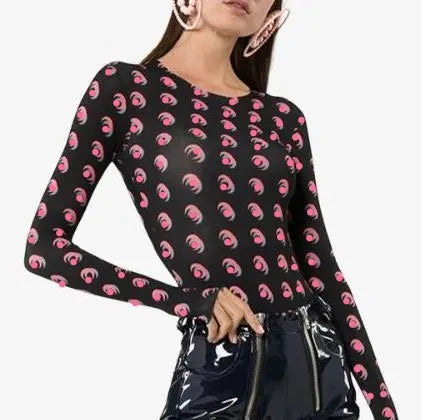 22SS Women Jumpsuits shirts tee casual t-shirt Moon Top Long Sleeve Marine Pants Leggings STREET clothes tees outwear tops Rompers 2 Piece Set second skin