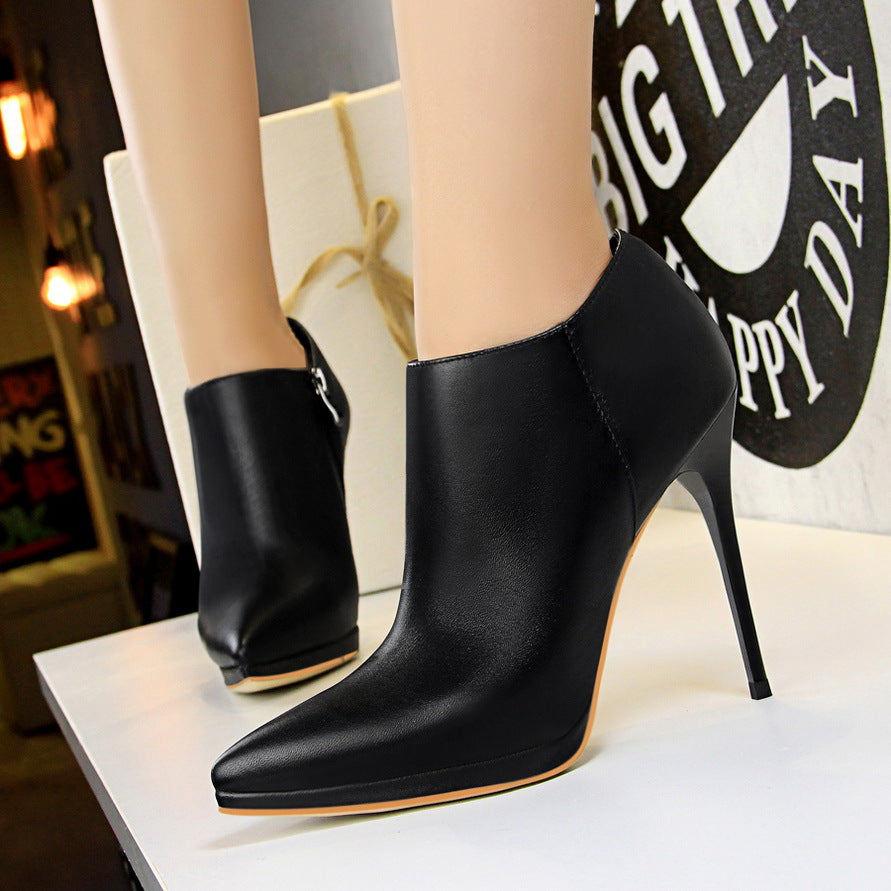 2025 899-1 fashion simple thin heel high heel waterproof table pointed pedicure thin sexy nightclub deep mouth single shoes