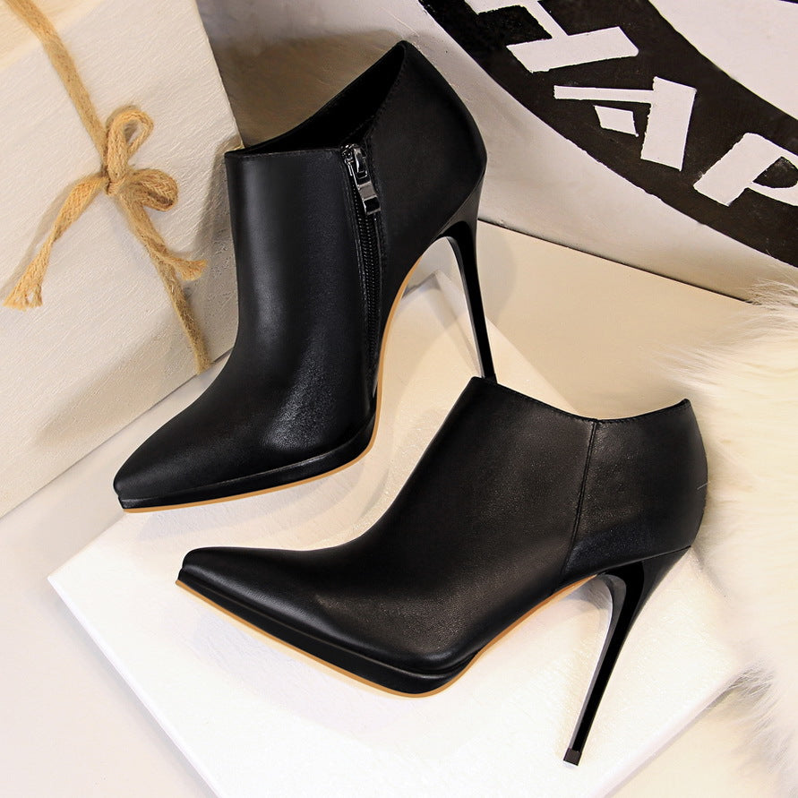 2025 899-1 fashion simple thin heel high heel waterproof table pointed pedicure thin sexy nightclub deep mouth single shoes