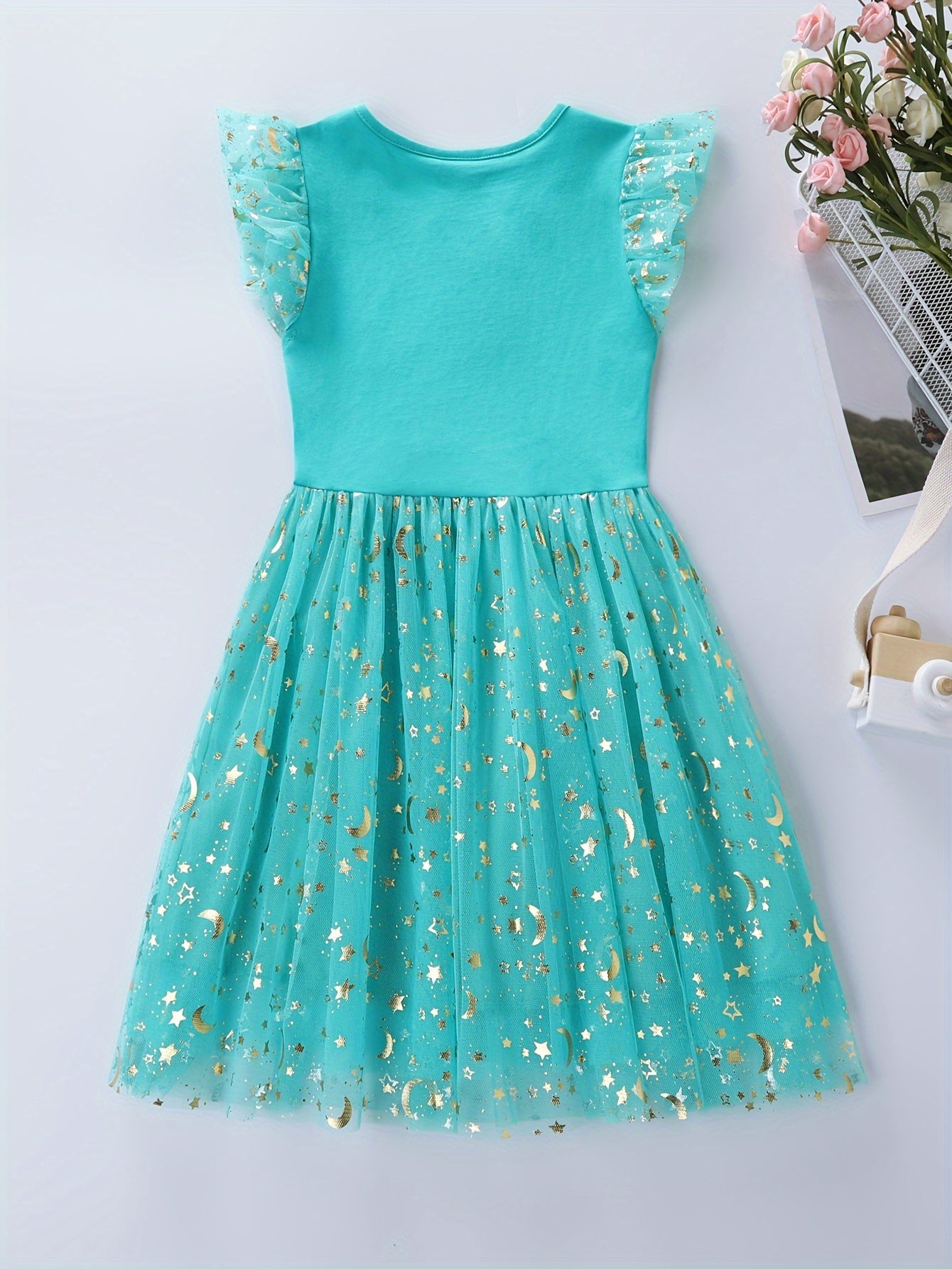 Adorable Girls Unicorn Tutu Dress - Handcrafted with Sparkling Sequins and Soft 100% Cotton - Magical Embroidery, Fluttering Trim, and Layered Tutu - Perfect for Parties and a Dreamy Gift for Sweethearts