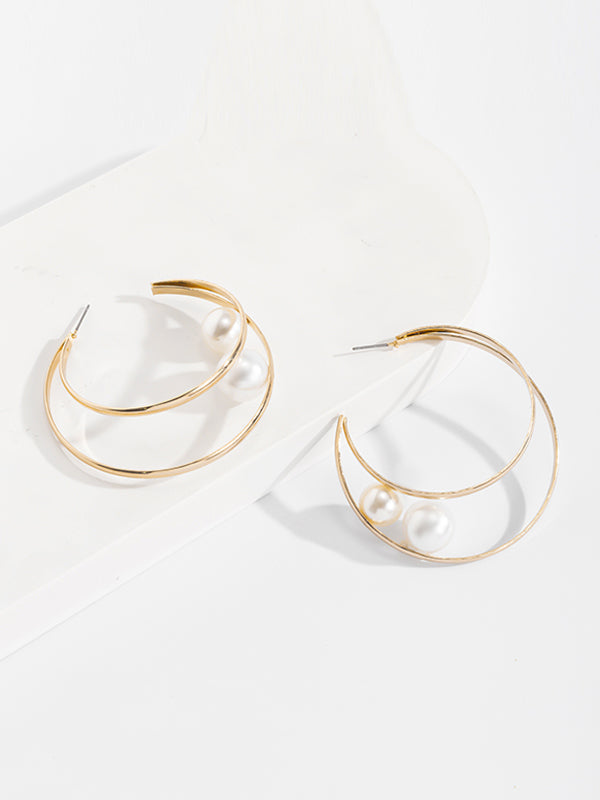 xakxx Original Vintage Geometric Pearl Earrings