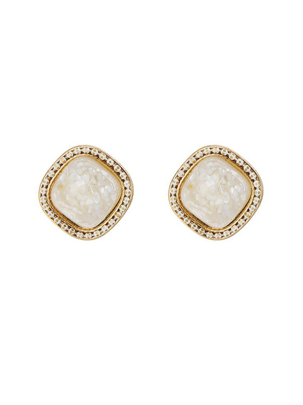 xakxx Shell Geometry Vintage Simple Earrings
