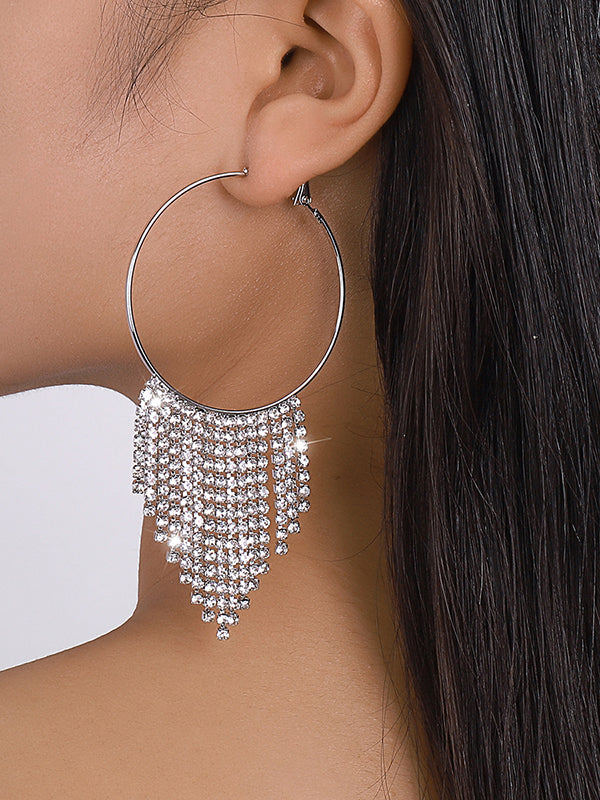 xakxx Geometric Tasseled Earrings Accessories
