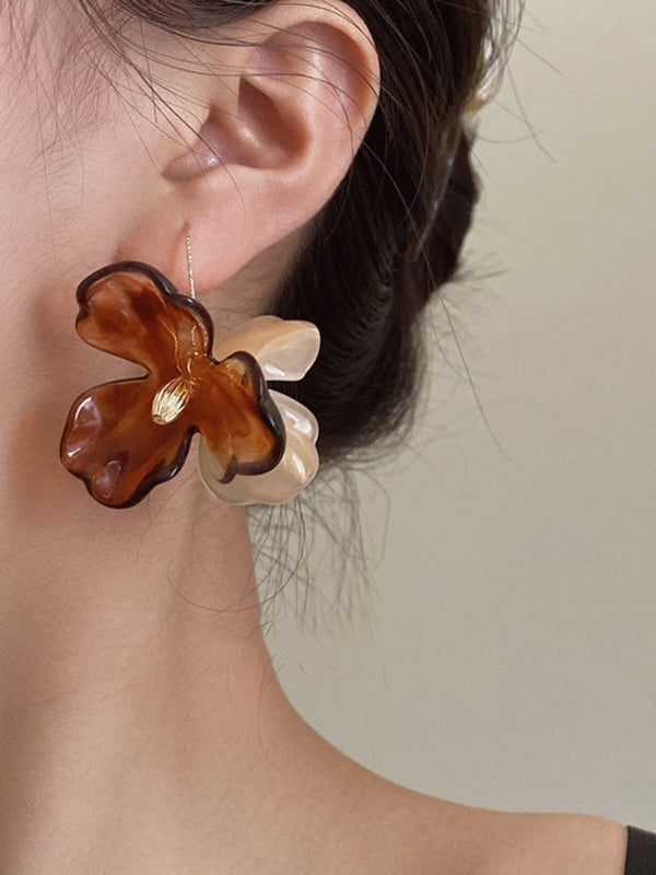 xakxx Flower Shape Eardrop Earrings Accessories