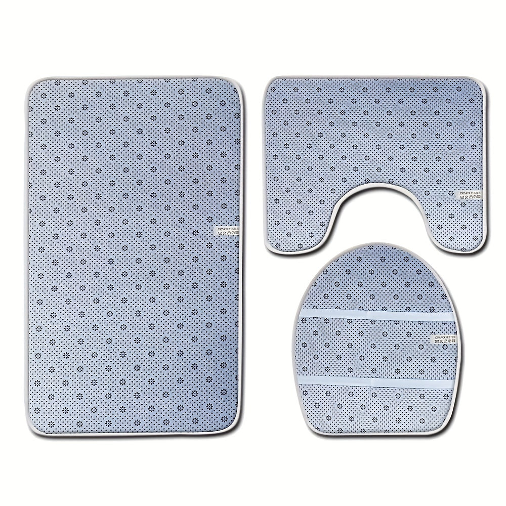 1pc, Ultra Soft and Non-Slip Christmas Snowman Bathroom Rugs Set - Perfect for Bathroom/Shower - Machine Washable - Absorbent Bath Mat Carpets - U-Shaped Contour Rug - Bathroom Supplies