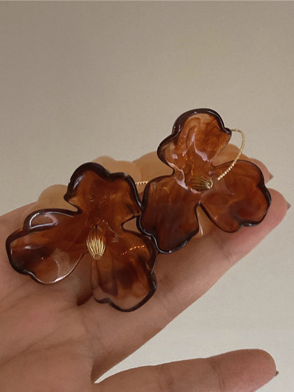 xakxx Flower Shape Eardrop Earrings Accessories