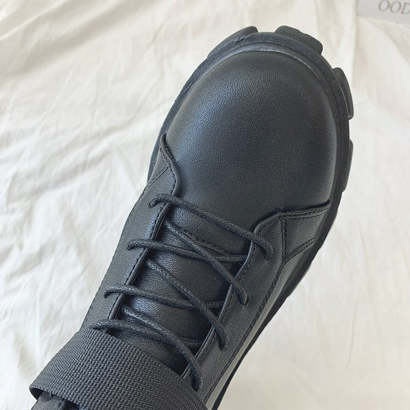 Purpdrank - Women's Shoes New Spring Style Platform Comfortable Boots Zipper Casual Mid-Calf Round Toe Flat with Boots Femmes Bottes