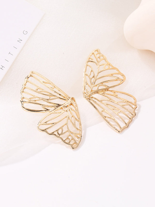 xakxx Butterfly Shape Hollow Earrings Accessories