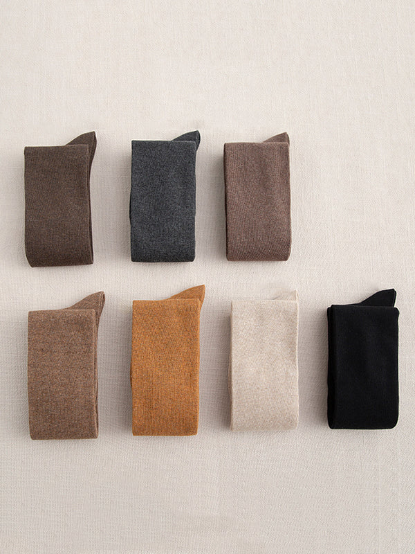 xakxx Casual Skinny Leg Solid Color Stockings Accessories