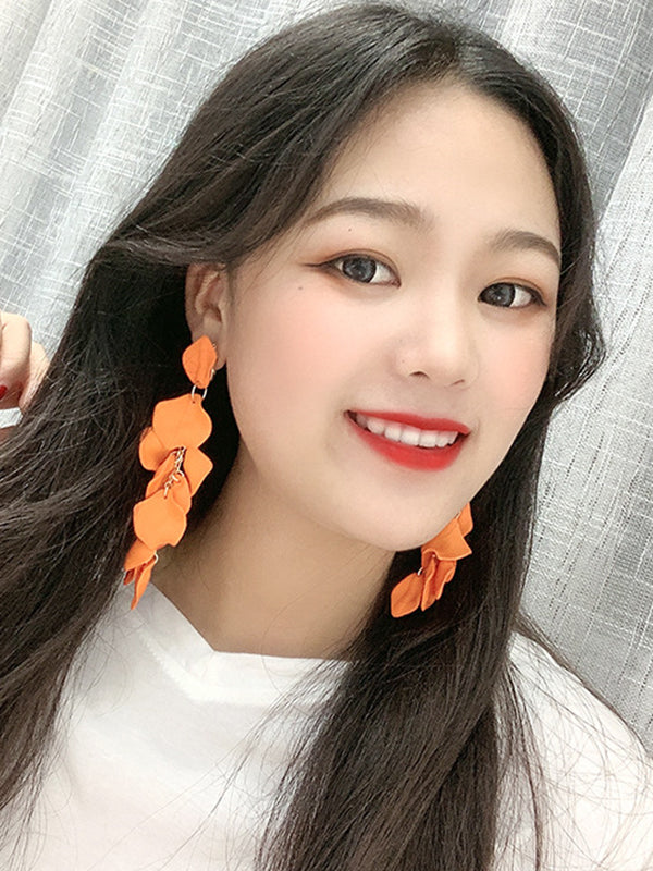 xakxx Stylish Tasseled Acrylic Earrings Accessories