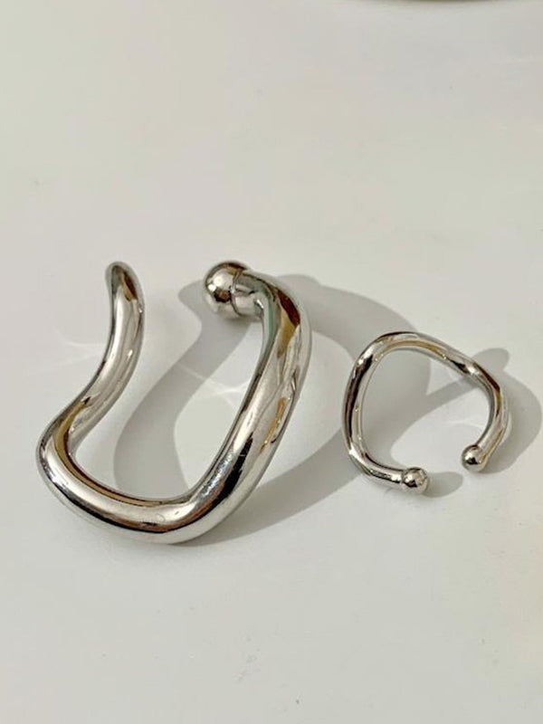 xakxx Simple Chic Solid Color Normcore Earrings
