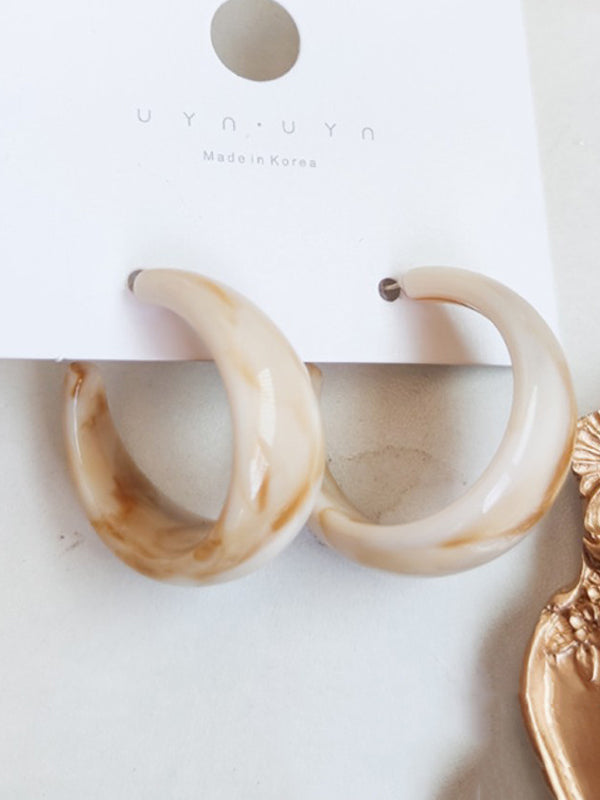 xakxx Vintage Geometric 6 Colors Acrylic Earring