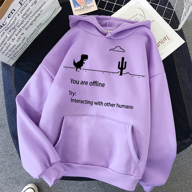 Purpdrank - Winter Women's Hoodies Full Sleeve Hoodie Goth Flames Print Sweatshirt cool Women Hoody Female Itself Sudaderas student clothing