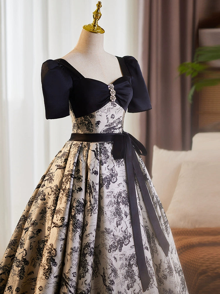 Black birthday banquet high-end evening dress vocal art test solo performance suit light luxury niche high-end tutu skirt