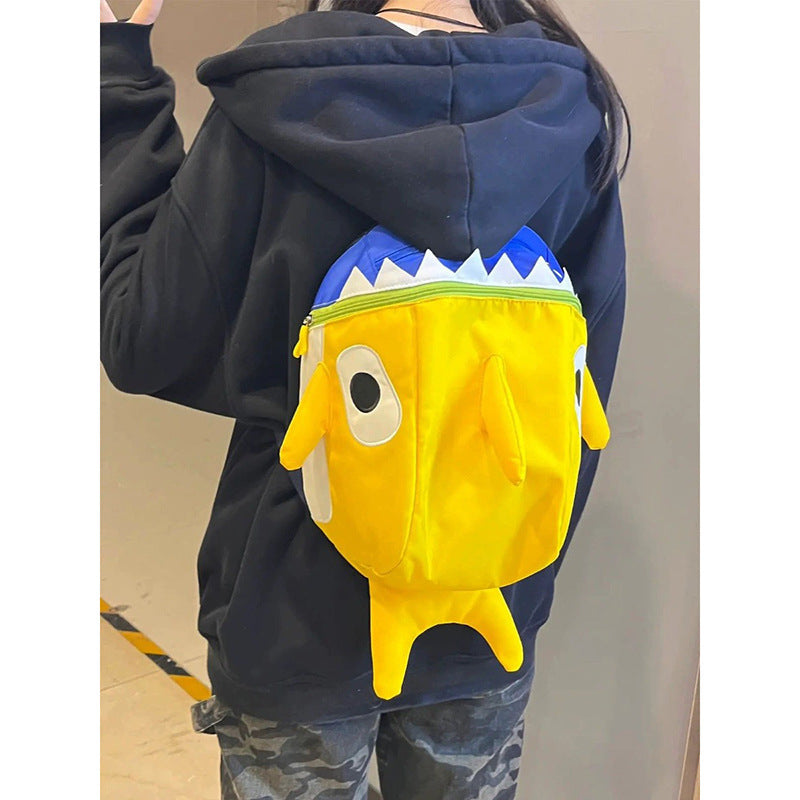 Shark Small Bookbag High School Student College Student Niche Travel Cute Funny Backpack Girl's Backpack New