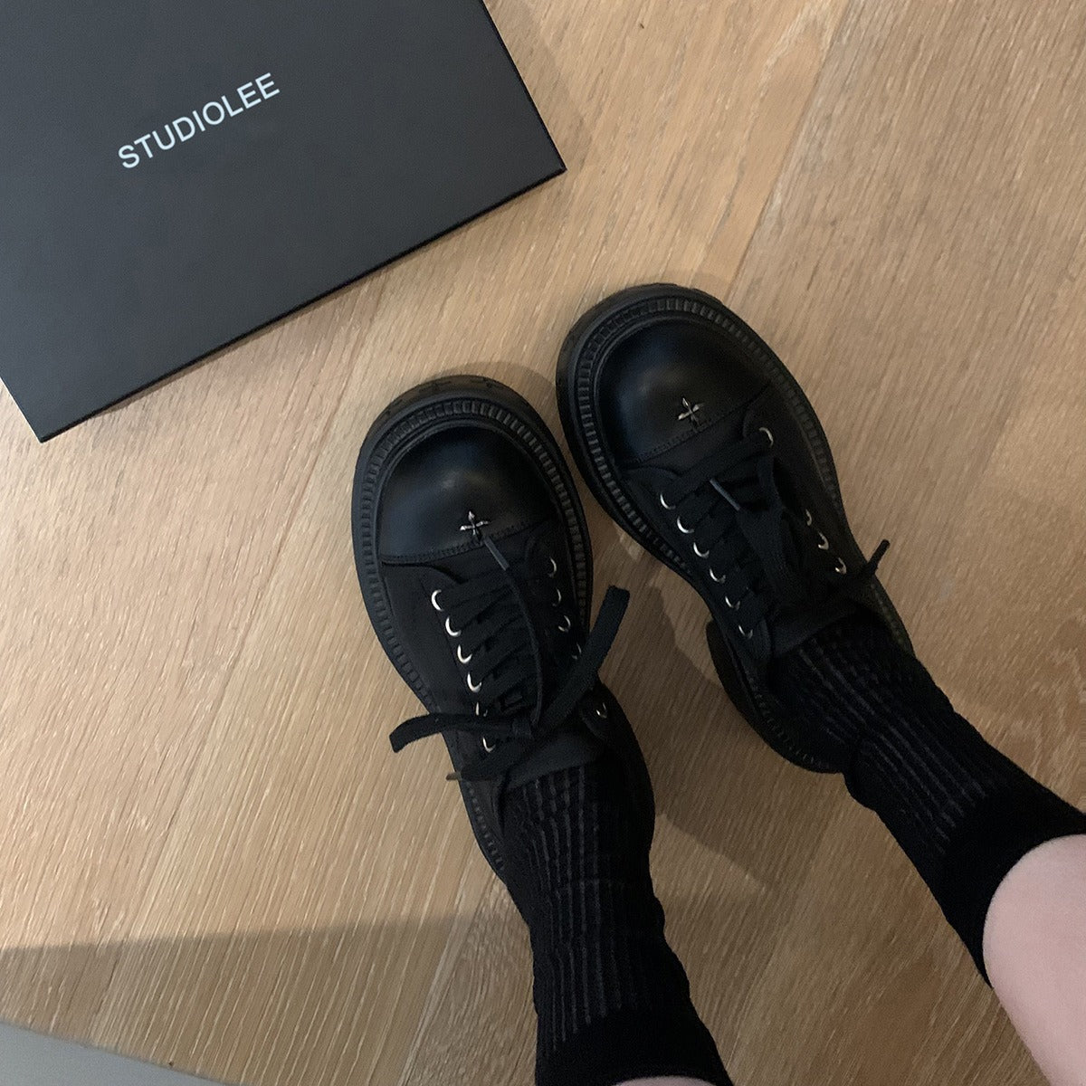 2025 Sheepskin version~ Grape mother, the same style, large round head 8cm genuine leather thick-soled heightening lace-up, small white shoes, casual canvas shoes for women