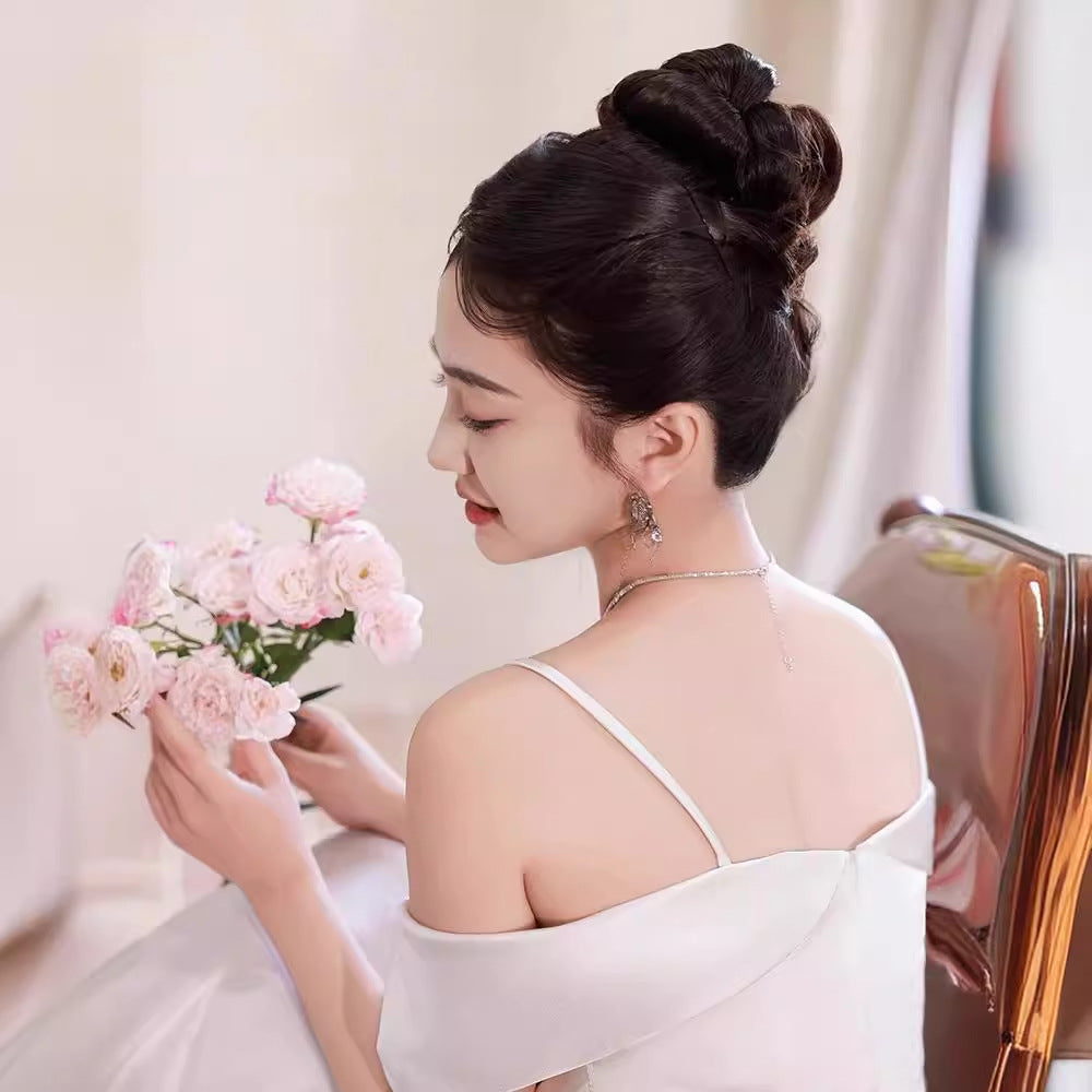 2025 White evening dress new high-end engagement temperament fairy dress coming of age light luxury niche graduation