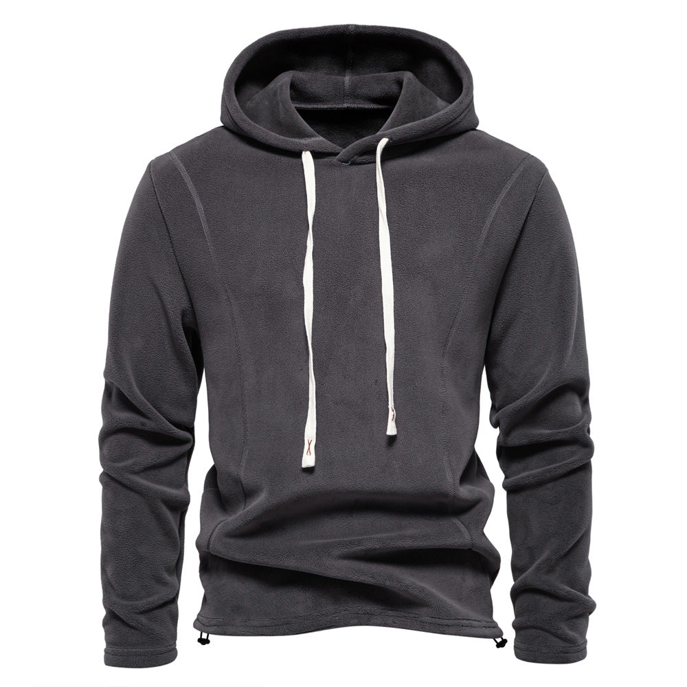 XAKXX 2025 Men's autumn and winter new stand-up collar half-zipper long-sleeved sweater stand-up collar New trend versatile men's fleece top