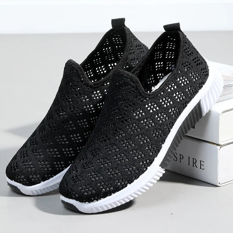 xakxx One Piece Dropshipping Female Tennis Shoes Sandals Casual Shoes Korean New Summer Mesh Surface White Shoes Lace Canvas Women's Shoes