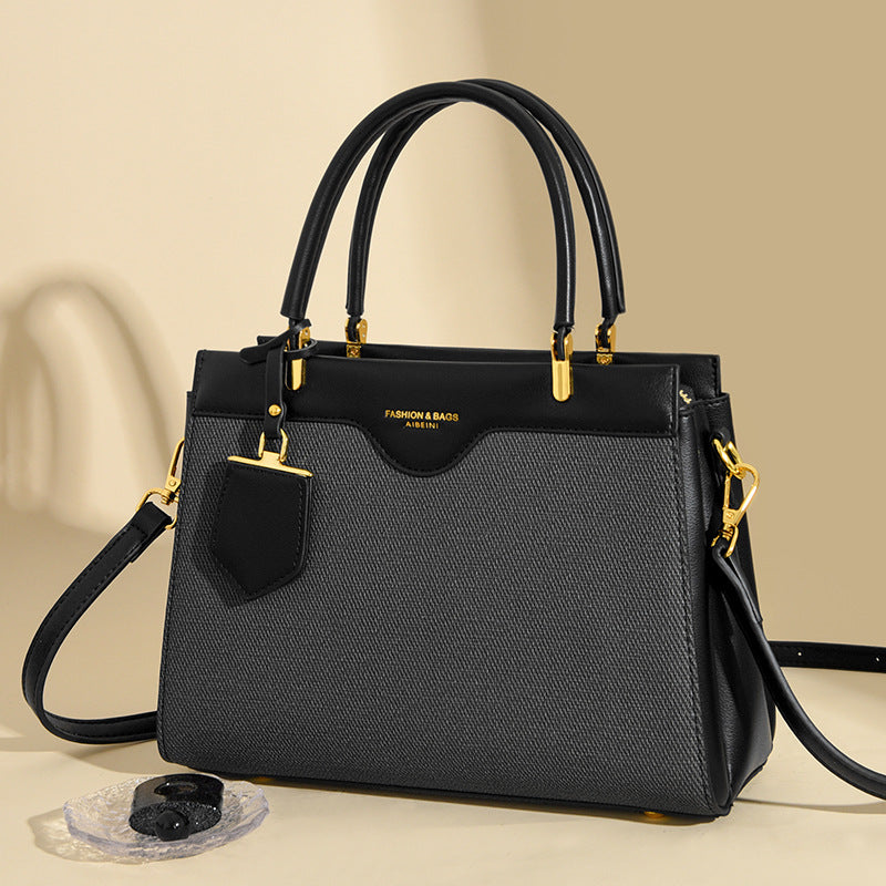 Bag popular autumn new canvas surface handbag light luxury high-end women's bag practical versatile shoulder bag