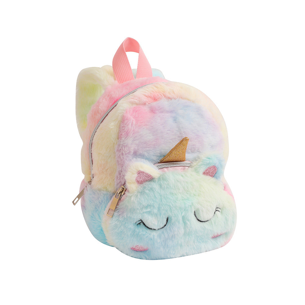 Unicorn Unicorn Plush Big Eyes Backpack Kindergarten Children Cartoon Backpack Little Girl Backpack