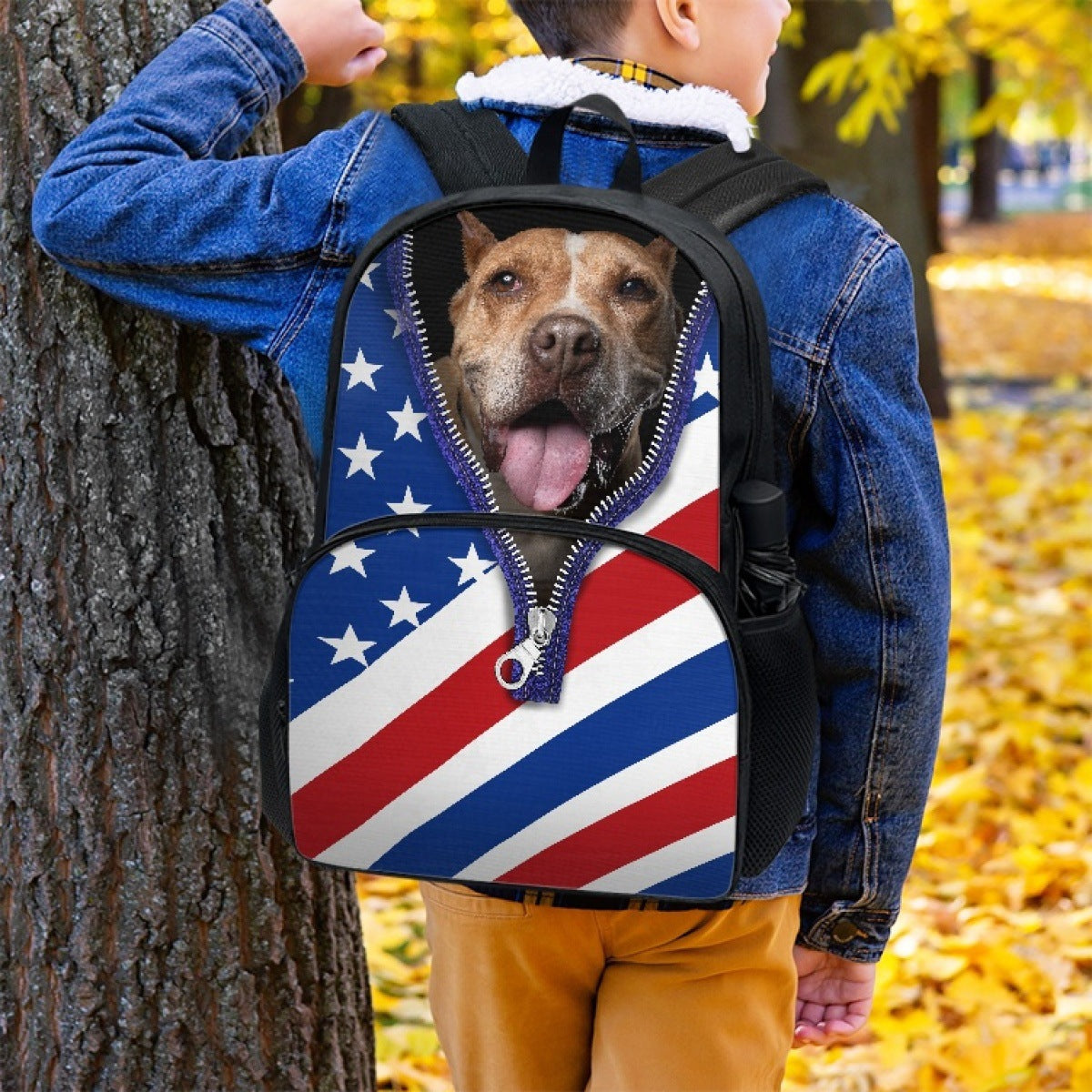 One Piece Dropshipping NEWn Pattern Printing One Piece Minimum Order Hot Sale Double Layer 17-Inch Student Schoolbag