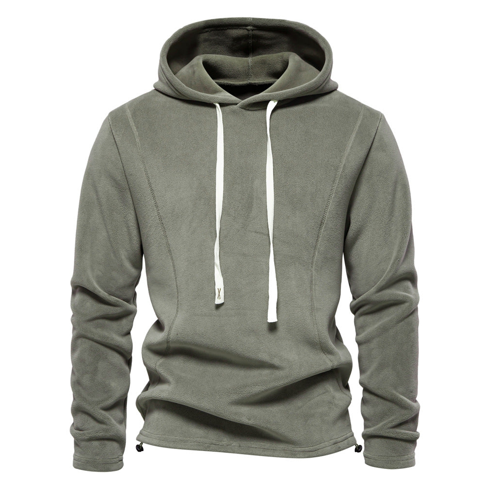 XAKXX 2025 Men's autumn and winter new stand-up collar half-zipper long-sleeved sweater stand-up collar New trend versatile men's fleece top