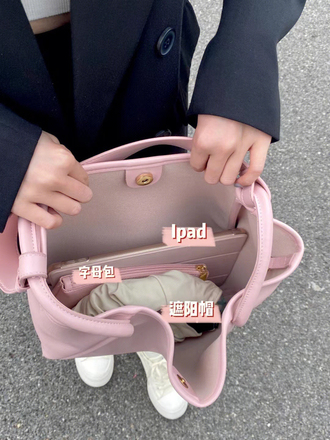 XAKXX 2025 Lazy wind premium women's bag Korean version ins simple commuter bag solid color soft surface portable shoulder bag large bag