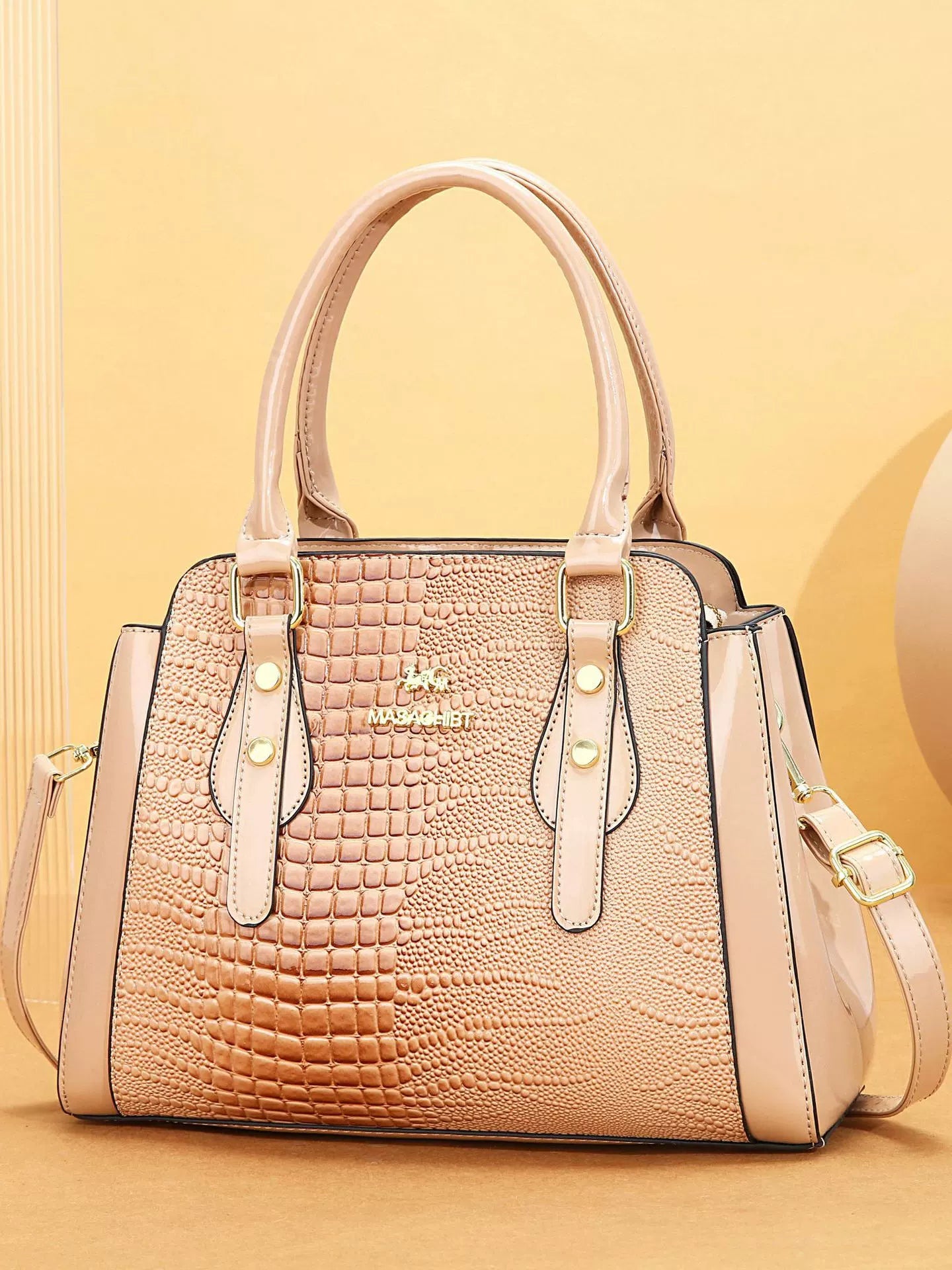 Bag Women New Fashion Versatile Crocodile Pattern Contrasting Color Large Capacity Handbag Temperament One Shoulder Crossbody Bag Women